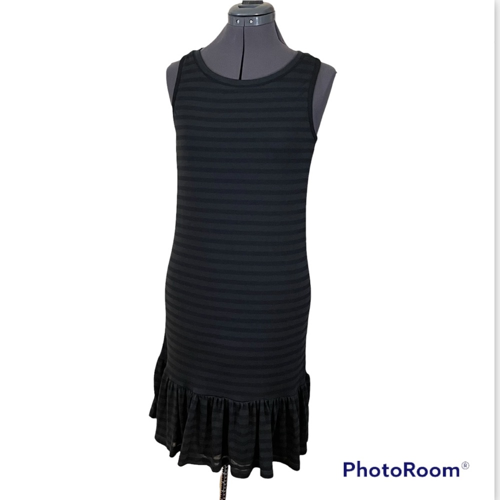 Shooter Black and Grey Striped Dress Size Small